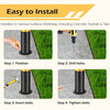 60cm Pipe Steel Yellow Safety Bollards Parking Barrier Post with Bolt  AU