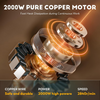 2000W Industrial Auto Continuous Hammer Grain Mill Grinder Herb Grinder 20Kg/h