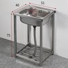 Utility Sink Free Standing Single Bowl Kitchen Sink Stainless Steel Sink AU