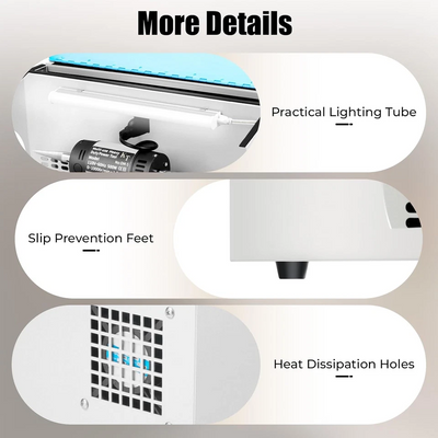 Dust Collector Jewelry Polisher Buffer Adjustable Speed Bench Grinder Polishing