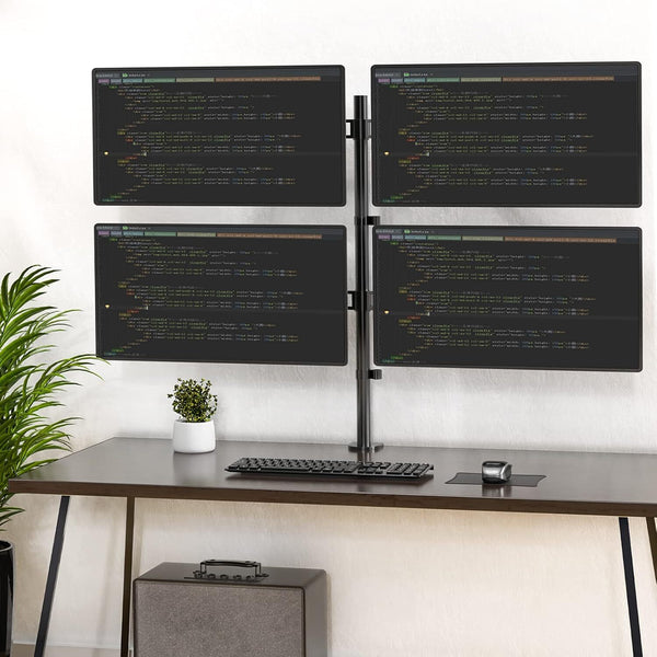 4 Monitor Stand Fits For 30 inch Computer Screen Full Adjustable Monitor Arm