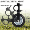 6inch Gate Wheel Supporting with 1-5/8" Thru 2" Gate Frames for Chain Link Fence