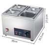 Electric Food Warmer Bain Marie Pearl Warmer Buffet Food Insulation Machine 10L