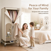 Clothes Dryer 2300W Drying Machine for Wet Laundry Three-Layer Warm Air Drying