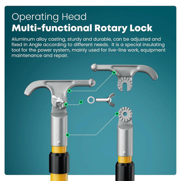 Telescopic Insulated Stick 3m for Line Workers Substation On-Site Power Safety