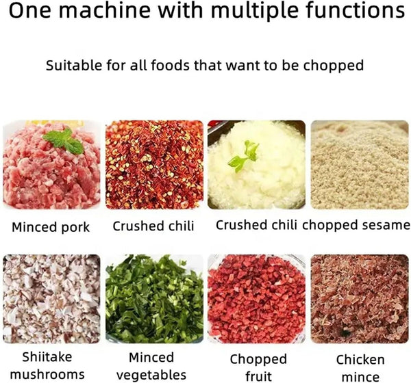 Commercial Food Processor Fritter Machine 1500W 10L Stainless Steel Meat Mincer