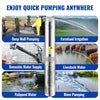 4" Solar Bore Well Pump Submersible Water 5.2m³/H 146m Farm Ranch