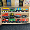 Christmas Train Toy 12Pcs Magnetic Wooden Train Set Train Xmas Gift with Box