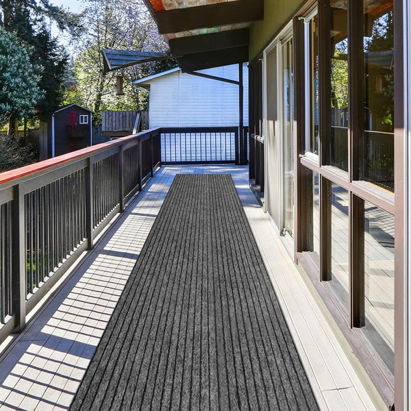 3’x10' Commercial Hallway Runner Rug Non-slip Rubber Door Mat Floor Carpet Rug