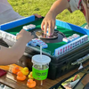 Automatic Mahjong Table Portable Mahjong Table 144 Magnetic Tiles Outdoor & Home