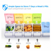 7 Day Weekly Pill Box Medicine Tablet Organizer Dispenser Container Large Case