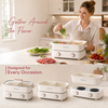 Electric Hot Pot Dual Sided with Divider Detachable Nonstick Shabu Hotpot Cooker