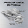 2-in-1 Meat Tenderizer Tool Stainless Steel Manual Cuber & Beef Jerky Slicer Set