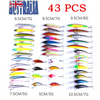 43pcs Mixed Fishing Lures Bulk Murray Cod Freshwater Bream Minnow Baits AU