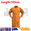 Cowhide Leather Welding Apron Long Heavy Duty Welding Clothes Suit with Sleeves