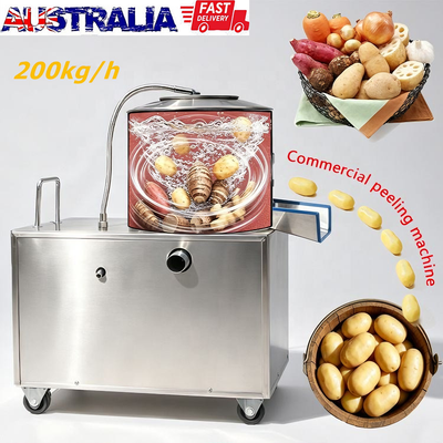 Commercial Potato Peeler Cassava Taro Peeler Automatic Peeling Machine 1500W AU