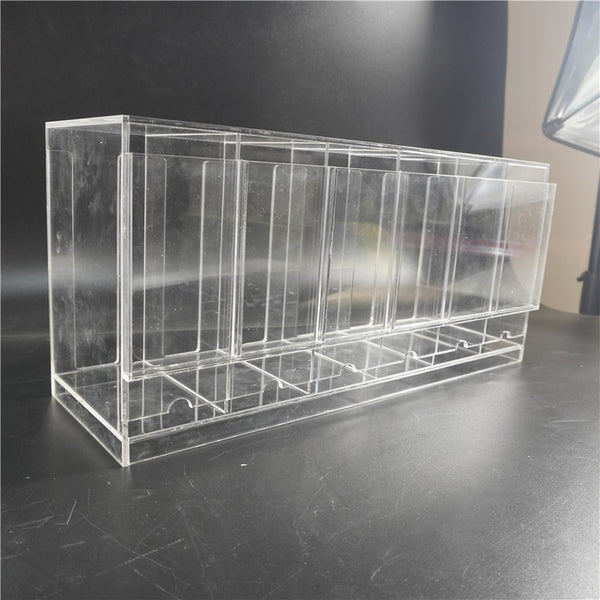 6 Slot Acrylic Pokemon TCG Premium Booster Pack Dispenser Stackable Design Clear