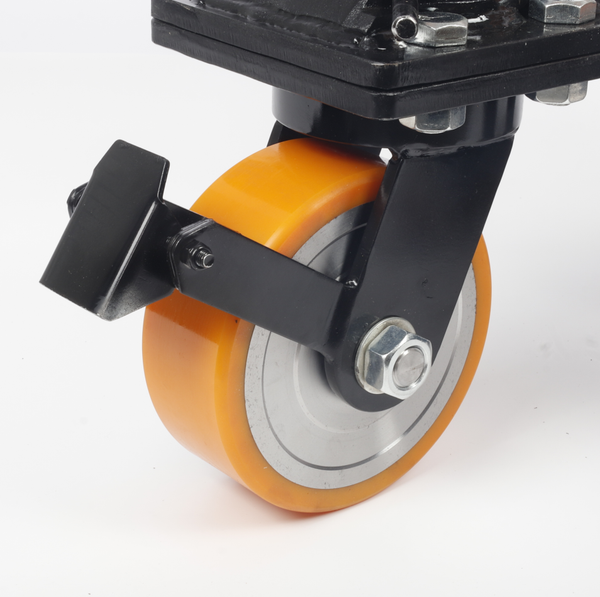 8" Super Heavy Duty ISO Shipping Container Caster Wheels With Directional Lock