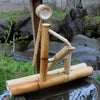 Bamboo Fountain with Pump Japanese Rocking Fountains Kit Bamboo Water Fountain