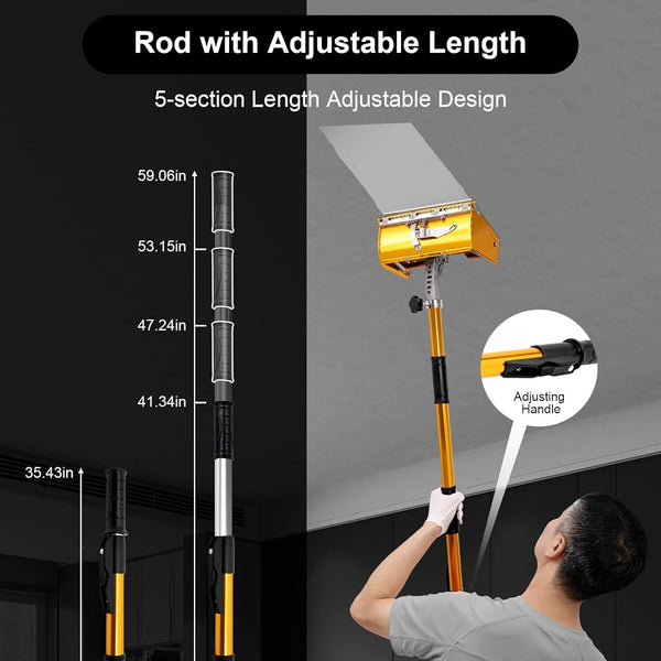 Wallboard Finishing Box Putty Powder Scraper Wall Plastering Flat Box w/Handle