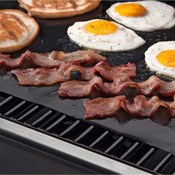 5Pcs/set Reusable BBQ Grill Mat Bake Cooking Sheet Non-Stick BBQ Pad