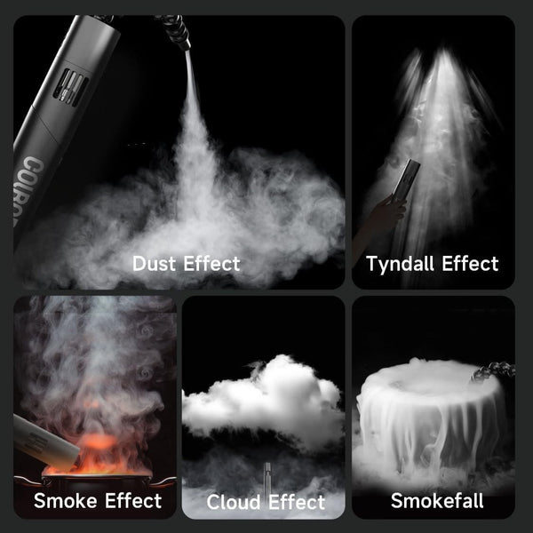 Handheld Fog Machine Smoke Machine RGB LED Dust Cloud Effect Wireless Control