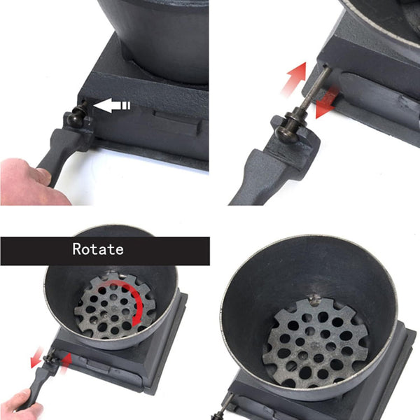 Wood-Burning Heating Stove Thickened Cast Iron Coal Stove Tent Indoor Heating