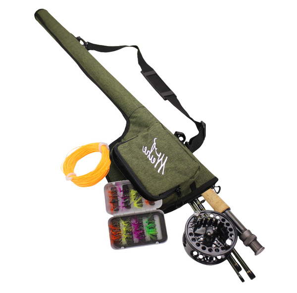 5/6WT Fly Fishing Combo Set Fly Fishing Rod Reel Storage Bag 2.7M
