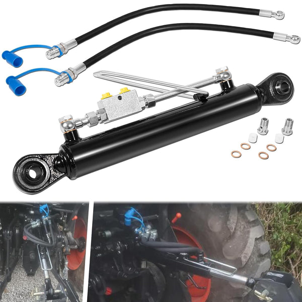 Tractor Hydraulic Top Link Kit w/ Hose & Safety Lock Valve Tractor Parts AU
