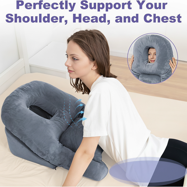 Face Down Pillow After BBL or Eye Surgery Small Face Fit Stomach Sleeping Pillow