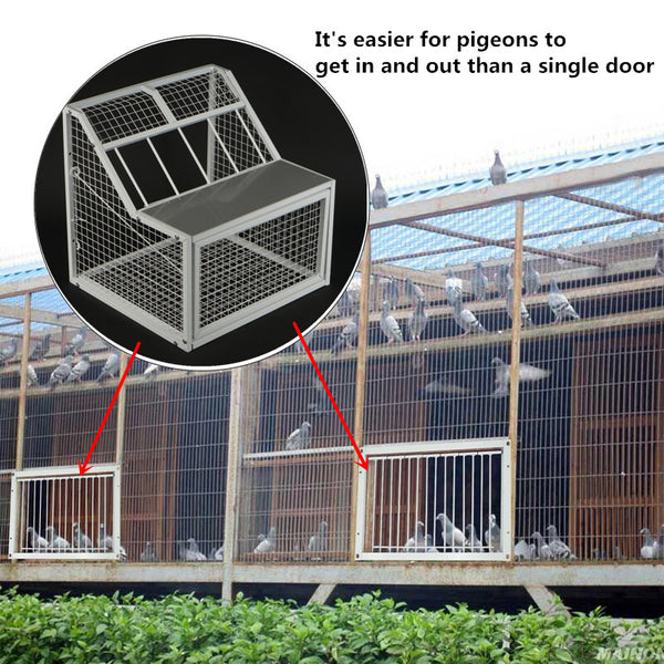Pigeon Loft Door Single Entrance Pigeon Jump Cage Door 50*47*50cm Birdcage Trap