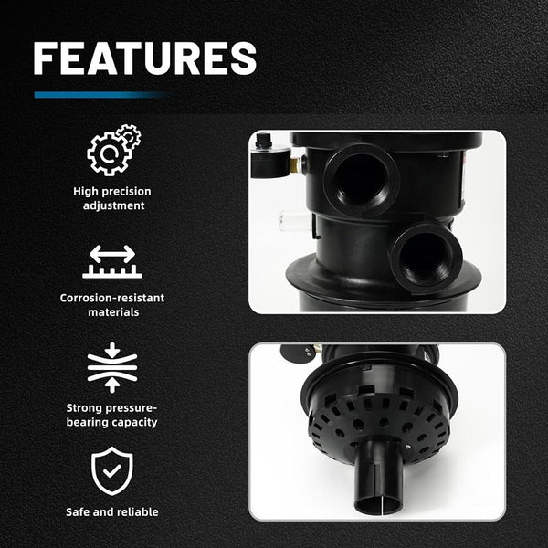 SP0714T Top-Mount Multiport Control Valve Compatible w/ Hayward Pro & VL Series