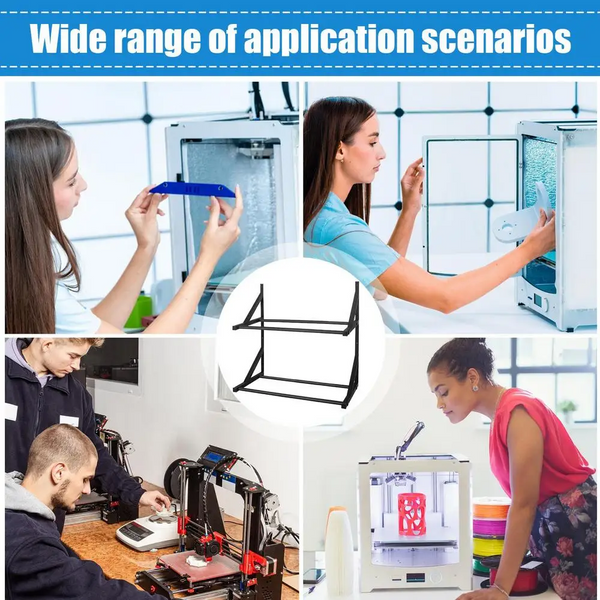 2-Tier 3D Printer Filament Rack Display Holder for 3D Printing Studio Workshop