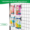 12pcs 4 Inch Gridwall Hooks Display Hanging Hook for Grid Wall Panel Storage