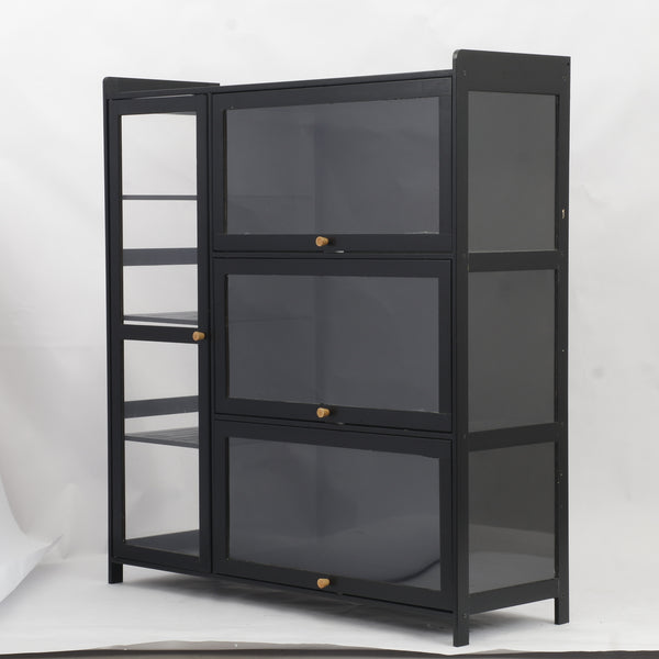 Nisorpa 3-5 Door Display Storage Cabinet for Lego Toy Cupboard Display cases AU
