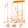Wooden Swing Children's Swing with Adjustable Rope Swing Set Indoor & Outdoor