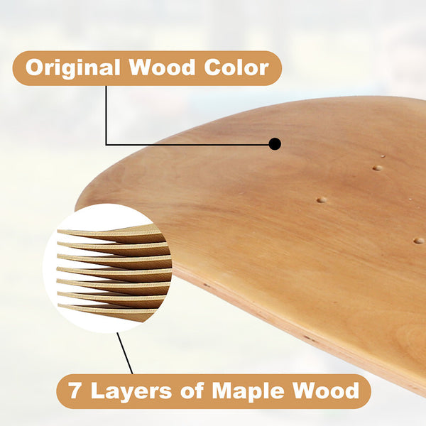 5pcs 8" Blank Skateboard Decks Natural Maple Skate Board Deck Double Concave AU