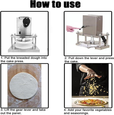 Electric Dough Roller Sheeter Pizza Dough Press Machine for Pressing Pizza Cake