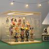 Clear Acrylic Display Case Stand With LED Light 5 Tier Storage Box Showcase