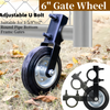 6inch Gate Wheel Supporting with 1-5/8" Thru 2" Gate Frames for Chain Link Fence