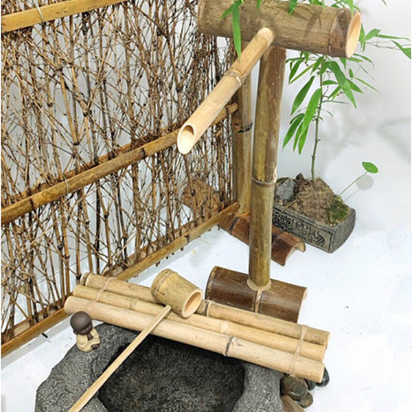 Bamboo Water Flow Ornaments Courtyard Water Circulation Bamboo Water Flow Device