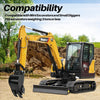 200mm Narrow Digging Bucket For Mini Excavators 7.87in Trenching Attachment