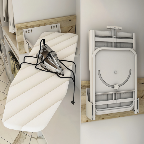 Wall Mounted Ironing Board 180° Swive Fold Away Ironing Board 37.4x11.8 inch