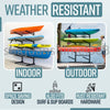 4 Tiers Heavy Duty Freestanding Kayak Surf Board Storage Rack for Kayaks Canoe