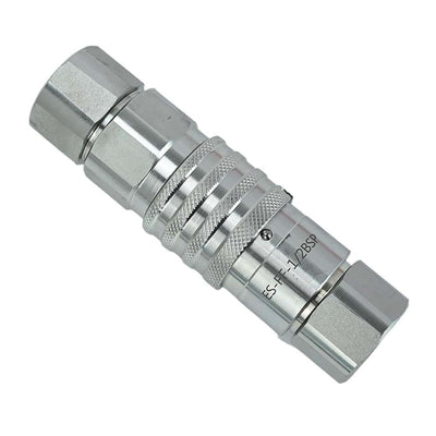 1/2" BSP Flat Face Hydraulic Couplers Skid Steer Bobcat Quick Connect Fittings
