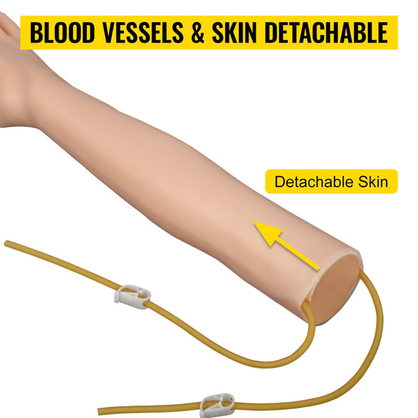 Intravenous Practice Arm Kit High Simulation Blood Drawing Practice Model Kit