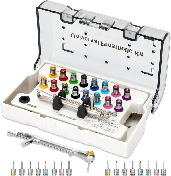 Dental Implant Torque Wrench Set Universal Prosthetic Kit Dental Implant Kit