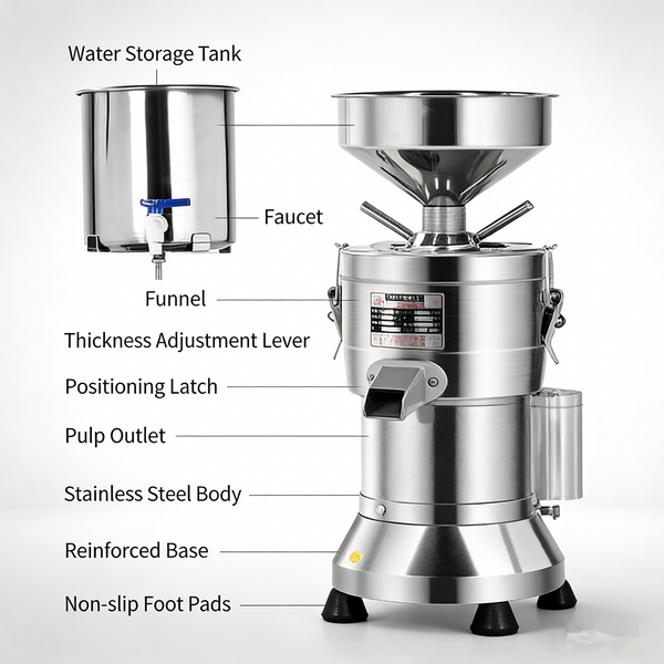 Commercial Slag Separated Soybean Milk Maker Soybean Grinding Machine 1100W
