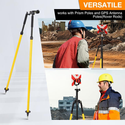 107-180cm Surveying Pole Thumb Release Bipod For Prism Pole Leveling Rod Survey