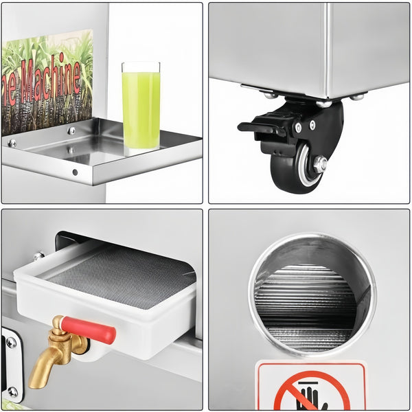 Commercial Sugar Cane Juicer Machine 300KG/H Electric Cane Press Juicer